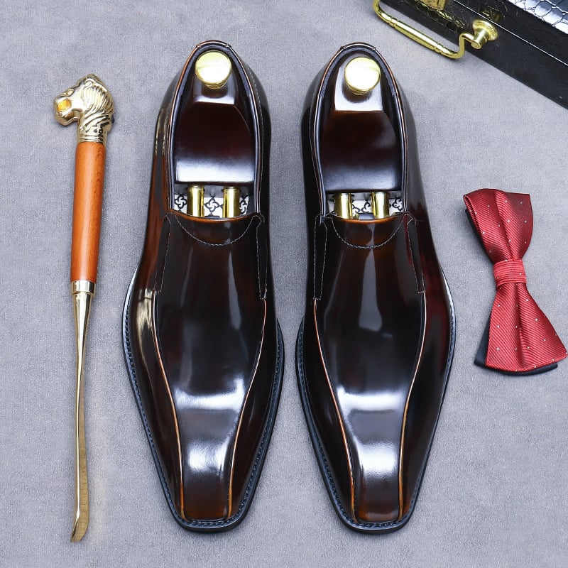 Men's Cowhide Formal Office Business Shoes