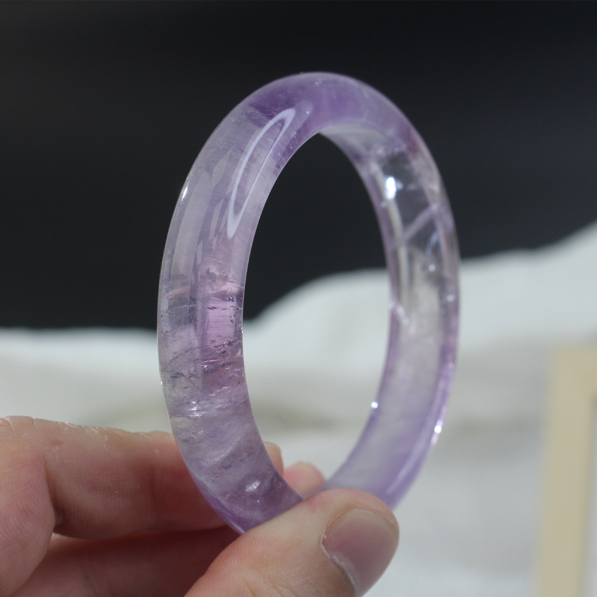 Natural Lavender Amethyst Bracelet - Dreamy Simple Design