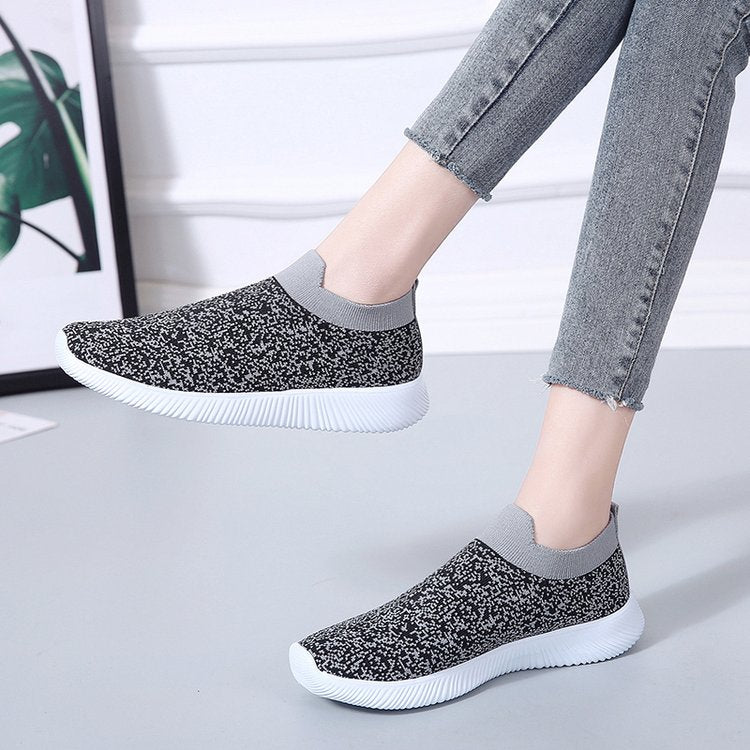 Summer Women's Breathable Slip-On Mesh Sneakers
